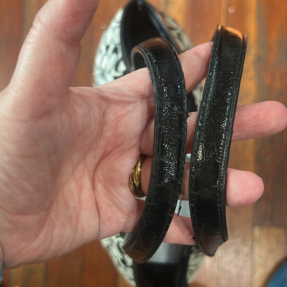 Coach Devin Black White Canvas Large Shoulder bag - Picture 3 of 16